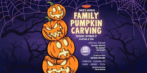 Indie\u2019s Annual Family Pumpkin Carving Event