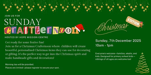 Christmas Crafternoon - 7 December