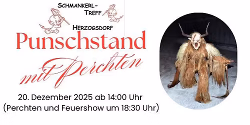 Punschstand und Feuershow der Granitperchten