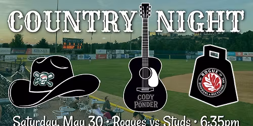 Country Night with pregame concert and cowbells