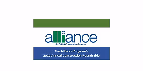 The Alliance Program's 2026 Annual Construction Roundtable