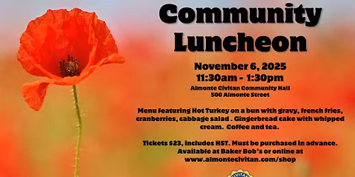 November Community Luncheon