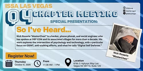 ISSA LV Q4\/2026 Chapter Meeting @ Narrative