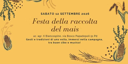 Festa della raccolta del mais 