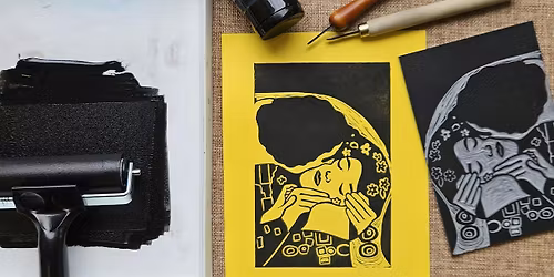 Lino Printing Workshop: The Kiss by Klimt