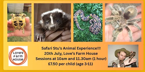 Safari Stu comes to Love\u2019s Farm House