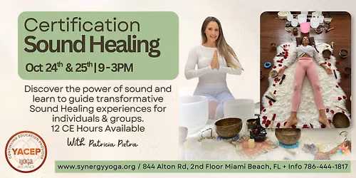Sound Healing Certification - October 24 & 25 | 9am to 3pm