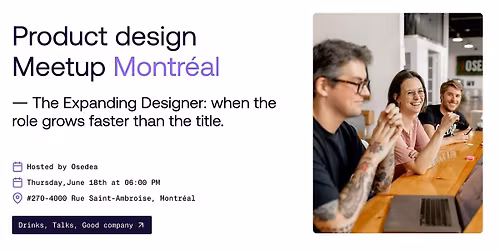 Product design Meetup Montr\u00e9al