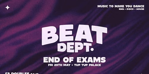 BEAT FRIDAYS AT TUP TUP | \u00a33 DOUBLES | RnB + HIPHOP | \ud83e\udd64\ud83d\udd09