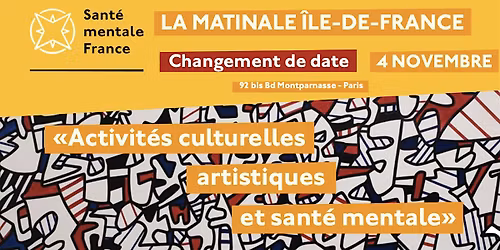 Activit\u00e9s culturelles, artistiques et Sant\u00e9 mentale [DATE REPORT\u00c9E]