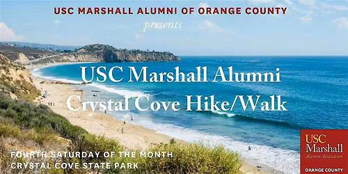 USC Marshall Alumni OC Hike\/Walk at Crystal Cove - Sat 10\/25