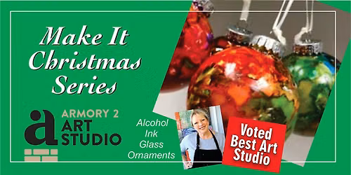 Alcohol Ink Glass Ornaments - Make It Christmas