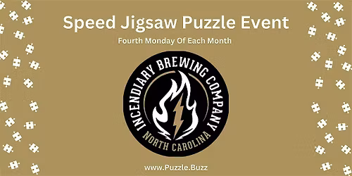 Speed Puzzling at Incendiary Brewing in Raleigh, NC
