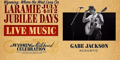 Live Music: Gabe Jackson (Acoustic)