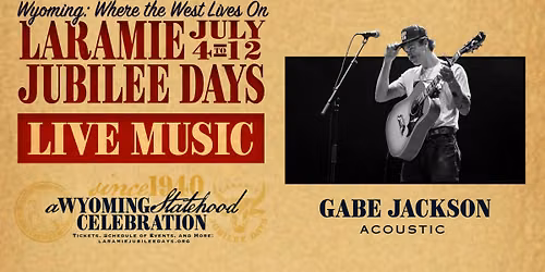 Live Music: Gabe Jackson (Acoustic)