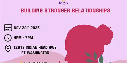 Building Stronger Relationships (Womens' Event)