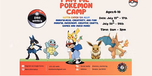 I Am Me Mindfulness Summer Camp - Pok\u00e9mon Theme!
