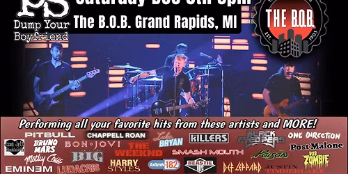 PS Returns to The B.O.B. In Grand Rapids Sat Dec 6th!!