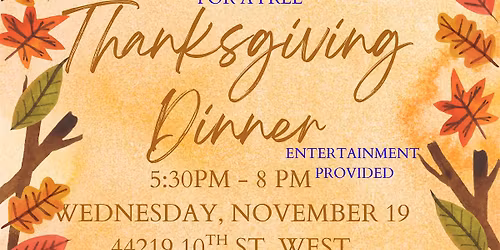 Veteran Thanksgiving Dinner