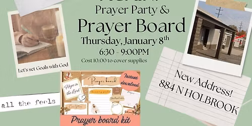 Prayer Party & Vision \/Prayer Board  workshop