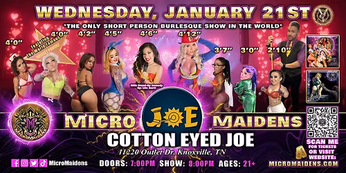 Knoxville, TN  - Micro Maidens Dwarf Dancers @ Cotton Eyed Joe