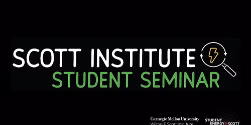 Jared L. Cohon Student Seminar Series with  David Florez Rodriguez