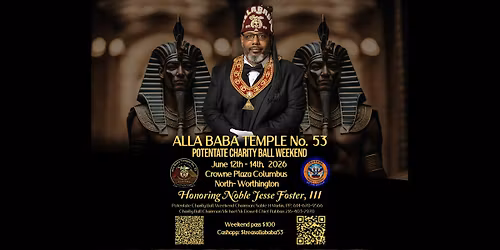 2026 Alla Baba Temple No 53 Potentate Charity Ball