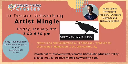 Jan. 9, TVC Networking Mingle for Creatives