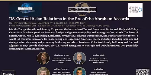 US-Central Asian Relations in the Era of the Abraham Accords