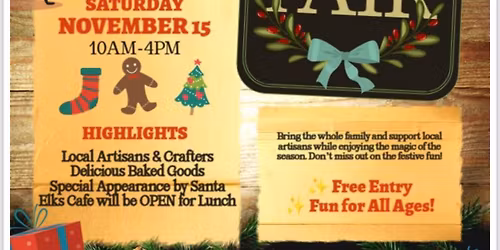 Elks Holiday Craft Fair