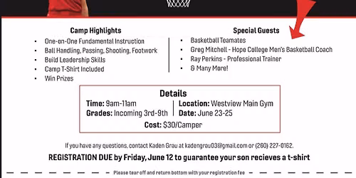 Kaden Grau Skills Camp