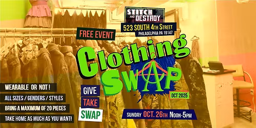 Clothing Swap- OCTOBER