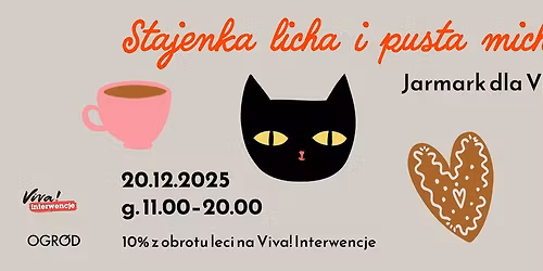 Stajenka licha i pusta micha | Jarmark benefitowy dla Vivy! \ud83c\udf1f\ud83d\udc3e\ud83c\udf81