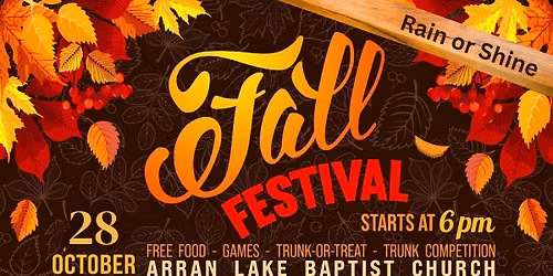 Arran Lake Baptist Fall Festival