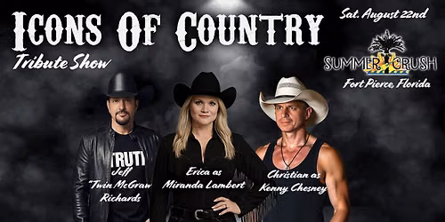 Tributes to Tim McGraw - Kenny Chesney - Miranda Lambert live at Summer Crush Winery-Fort Pierce FL