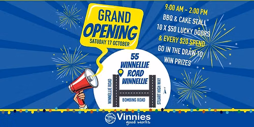 Grand Opening of Vinnies Winnellie Warehouse & Op Shop 