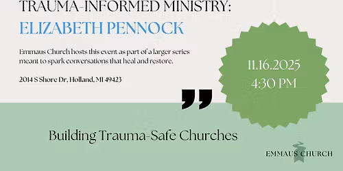 Building Trauma Safe Churches - Elizabeth Pennock