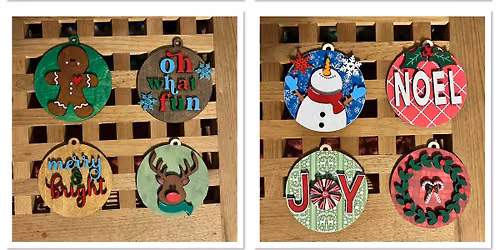 Christmas in July Paint & Decorate Ornament Bar Workshop