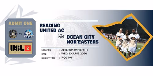 Reading United AC vs. Ocean City Nor'Easters | USL2 Soccer
