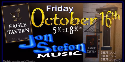 Jon Stefon Music @ Eagle Tavern October 16