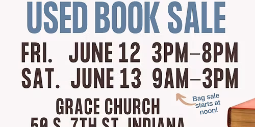 Used Book Sale - Grace Church's 6th Annual