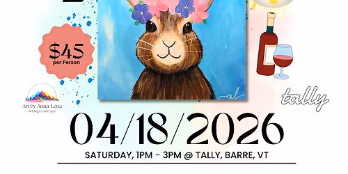 Paint & Sip Event @Tally in Barre on 04\/18\/2026