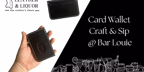 Personalized Card Wallet  Craft & Sip  @ Bar Louie