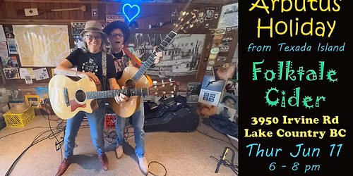 Arbutus Holiday at Folktale Cider in Lake Country BC !