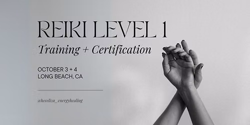 Reiki Level 1 Training + Certification