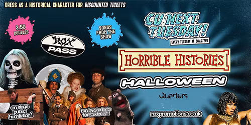 CU NEXT TUESDAY | HORRIBLE HISTORIES HALLOWEEN \ud83d\udcda\ud83c\udf83 | 26\/09\/2025