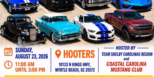 OPEN CAR SHOW - All Makes \u2013 All Models Welcome