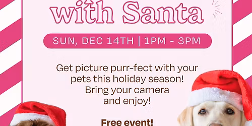 Pup Photos with Santa