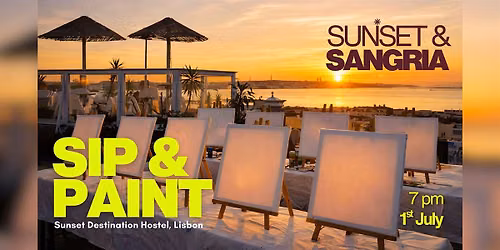 Lisbon: Sangria & Sunset Rooftop Paint n' Sip