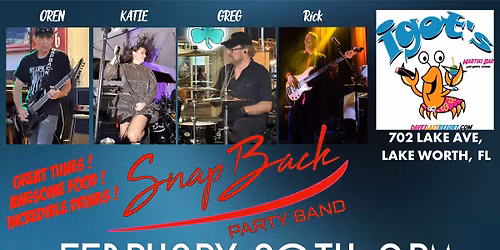 SnapBack Rocking at the Awesome Igot Martiki Bar